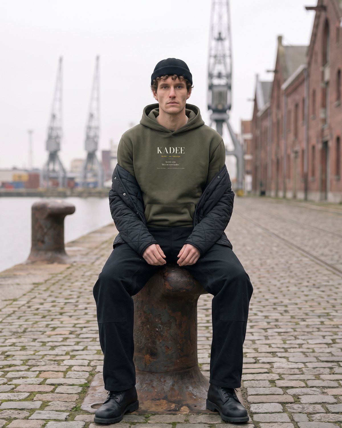 Le Hoodie Décontracté KADEE in Khaki Green, foto 7