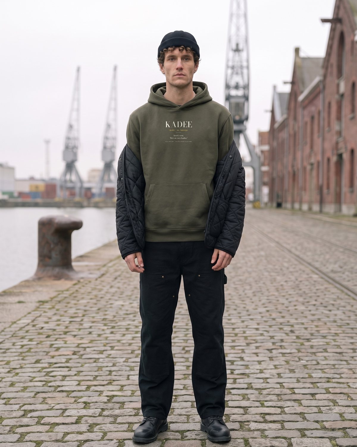Le Hoodie Décontracté KADEE in Khaki Green, foto 9
