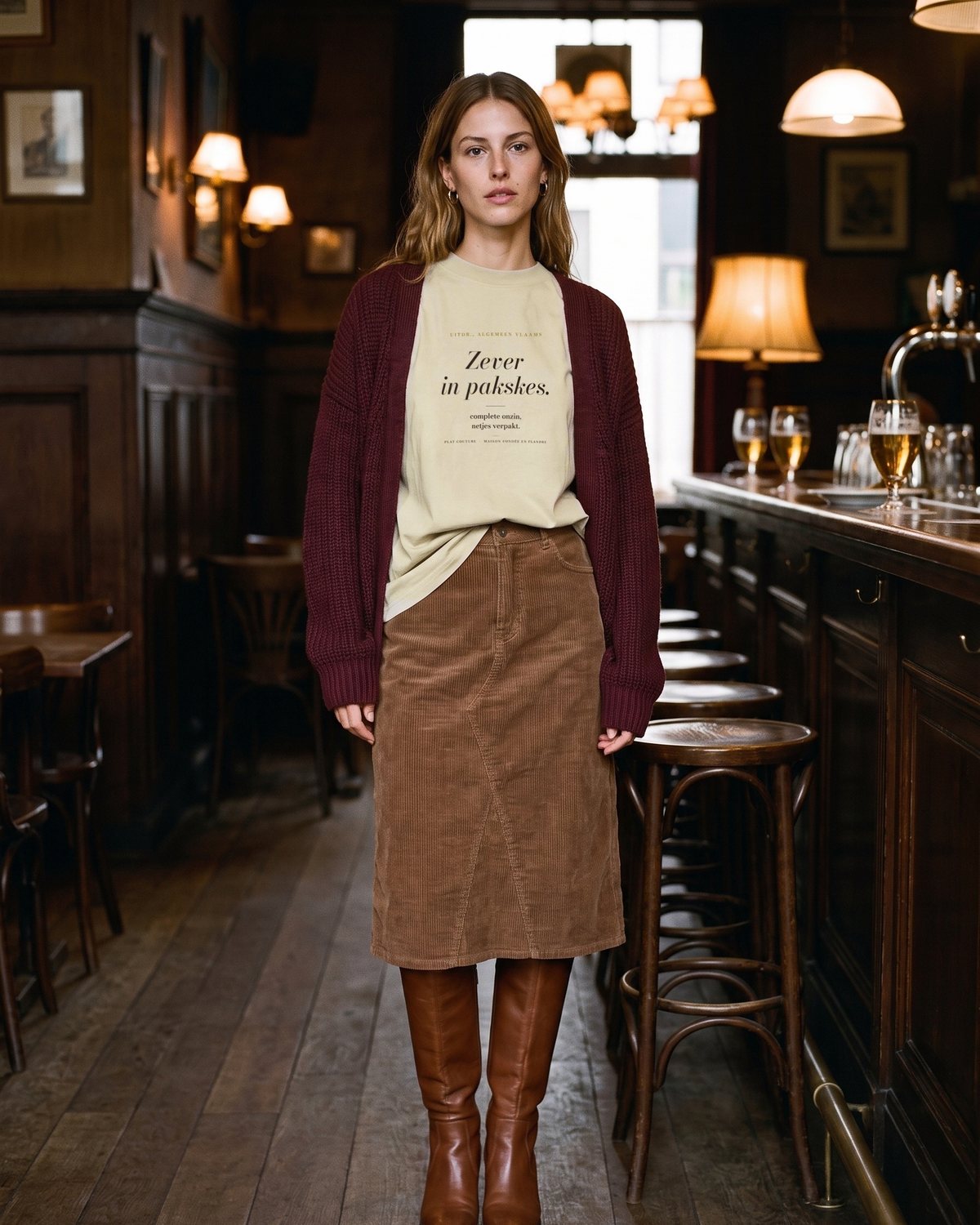 Le Tee Oversize Zever in pakskes. in Stone, foto 10