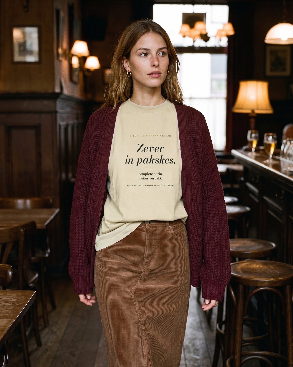 Le Tee Oversize Zever in pakskes. in Stone, foto 4