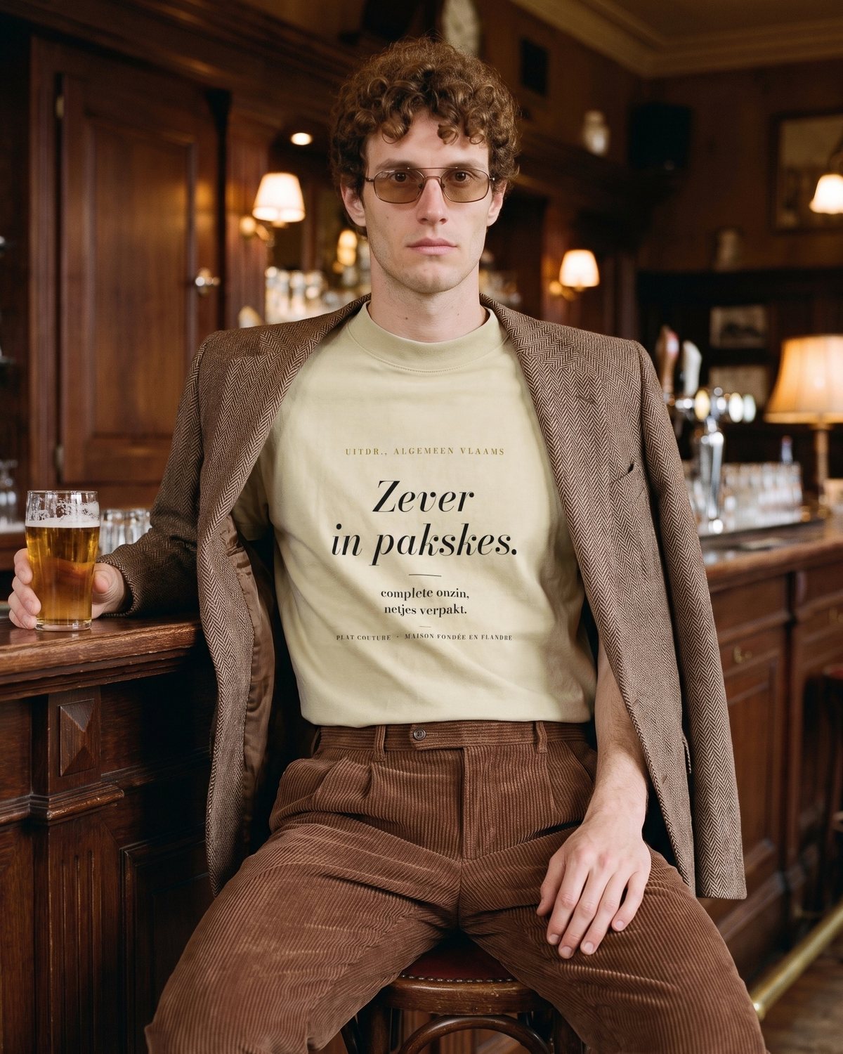 Le Tee Oversize Zever in pakskes. in Stone, foto 7