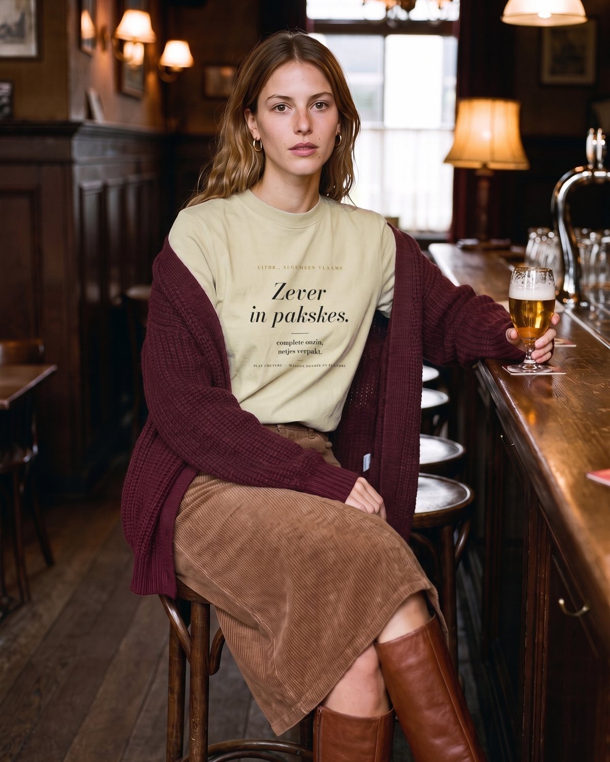 Le Tee Oversize Zever in pakskes. in Stone, foto 8